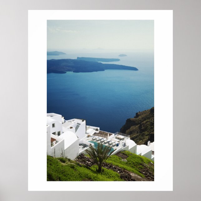 Insel Santorini, Griechenland Poster (Vorne)