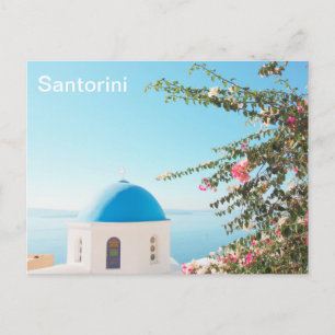 Insel Santorini Postkarte