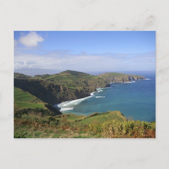 Insel São Miguel auf den Azoren Postkarte (Vorderseite)
