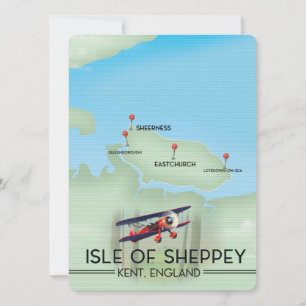 Insel Sheppey Kent England Reiseplakat