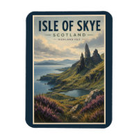 Insel Skye Schottland Landschaft Reise Kunst Retro