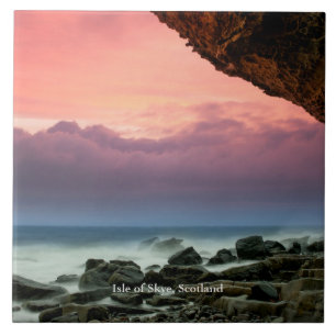 Insel Skye (Schottland), mit einer Kennzeichnung v Fliese