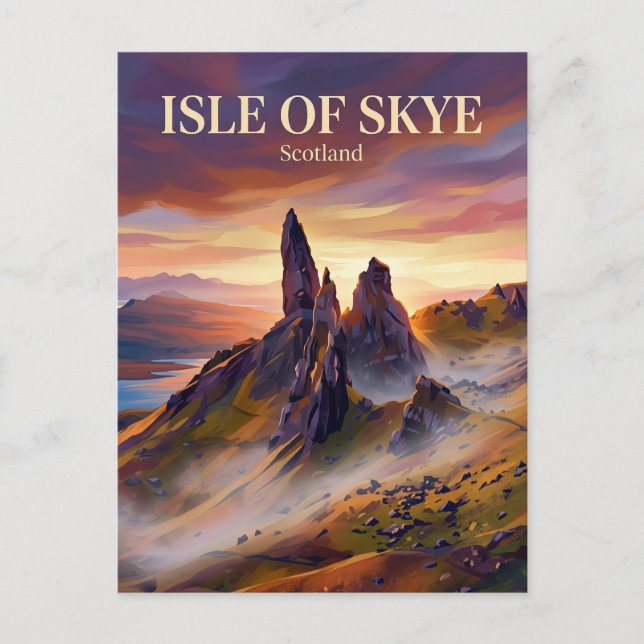 Insel Skye Schottland Postkarte (Vorderseite)