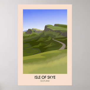 Insel Skye Schottland Reiseplakat Poster