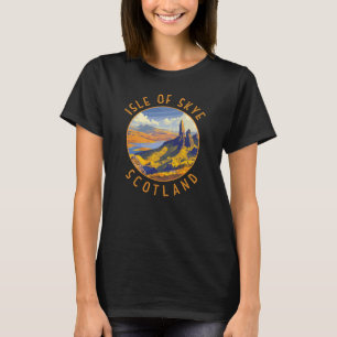 Insel Skye Schottland Retro Distressed Circle T-Shirt