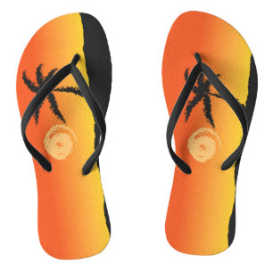 Insel Sonnenuntergang Flip Flops