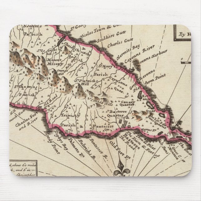 Insel St. Christophers Mousepad (Vorne)