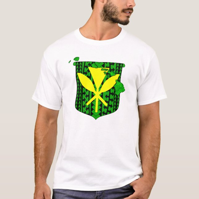Insel Stammes- Kanaka Maoli T-Shirt (Vorderseite)
