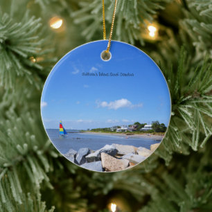 Insel Sullivan Charleston South Carolina Keramik Ornament
