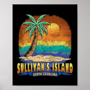 Insel Sullivan South Carolina Vintage Notlage Poster