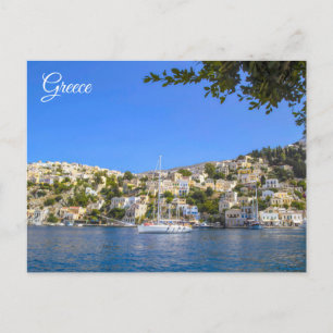 Insel Symi in Griechenland Postkarte