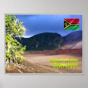 Insel Tanna - Berg Yasur - Vanuatu - Poster