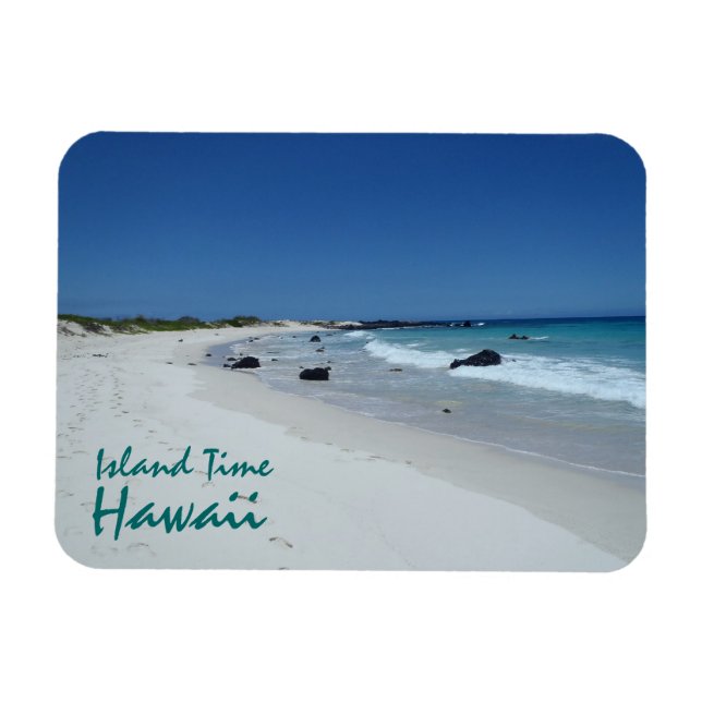 Insel Time Hawaii Beach Landschaft Andenken Magnet (Horizontal)