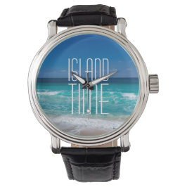 Insel Time Tropical Beach Türkisches Wasser Armbanduhr