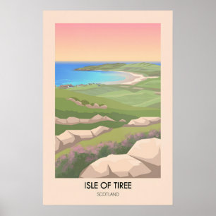 Insel Tiree Schottland Reiseplakat Poster