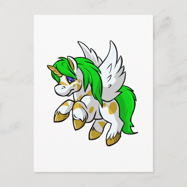 Insel Uni fliegt über Mystery Island Postkarte (Vorderseite)