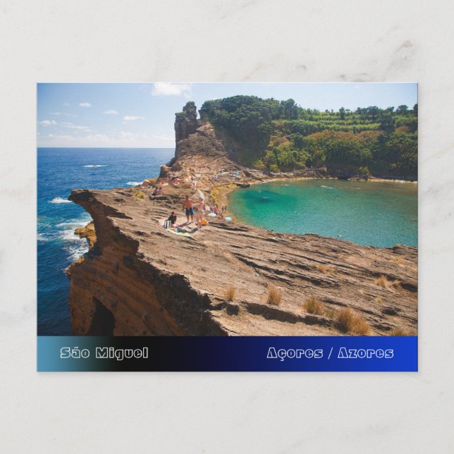 Insel Vila Franca do Campo Postkarte (Vorderseite)