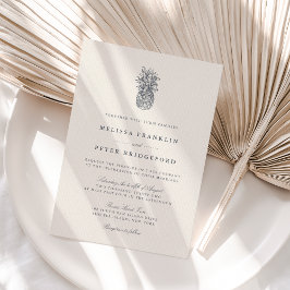 Insel Vintage Ananas Einladung zur Hochzeit