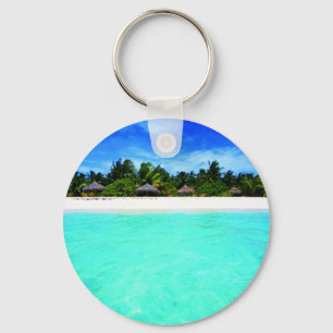 Insel vom Meer Schlüsselanhänger