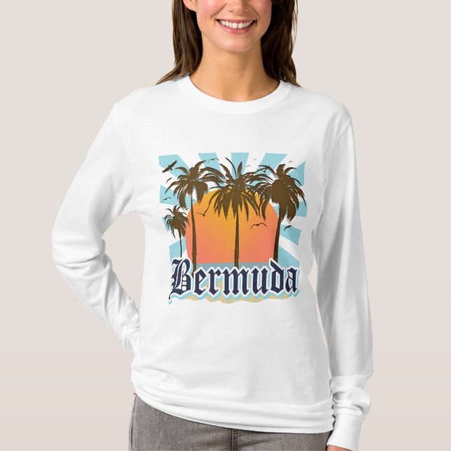 Insel von Bermuda-Andenken T-Shirt (Vorderseite)