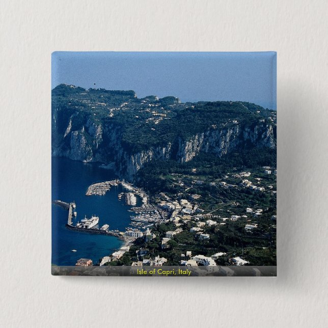 Insel von Capri, Italien Button (Vorderseite)