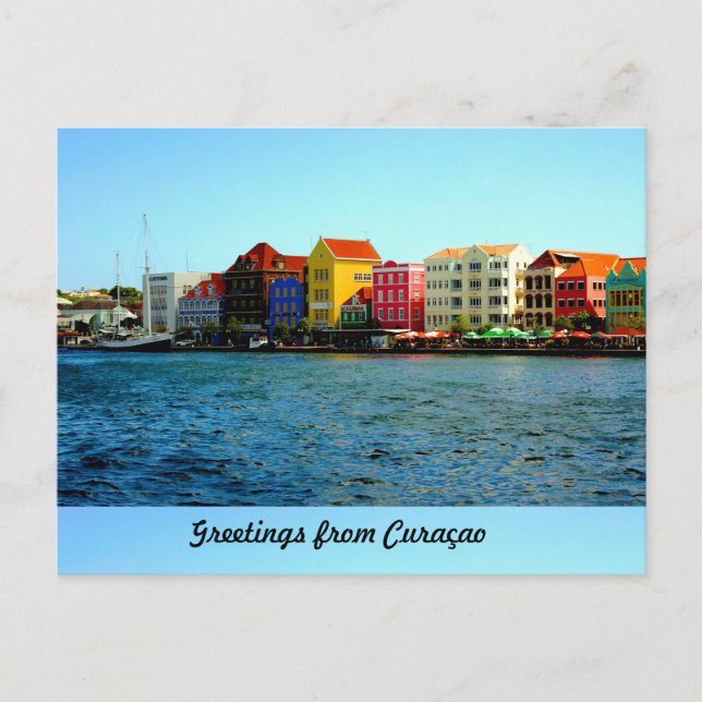 Insel von Curaçao entwarf durch Admiro Postkarte (Vorderseite)