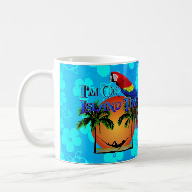 Insel-Zeit in der Hängematte Kaffeetasse (Links)