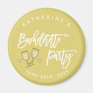 Insel-Zitrus-Gelbe-Junggesellinnen-Party-Magnete Magnet