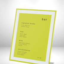 Insel-Zitrus-Minimalist Hochzeits-Bar-Podest-Schil