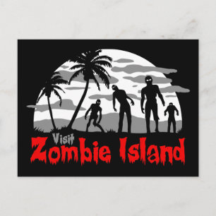 Insel Zombie Postkarte