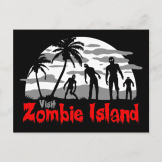 Insel Zombie Postkarte