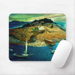 Inselbeerdigung, 1939 von Newell Convers Wyeth Mousepad