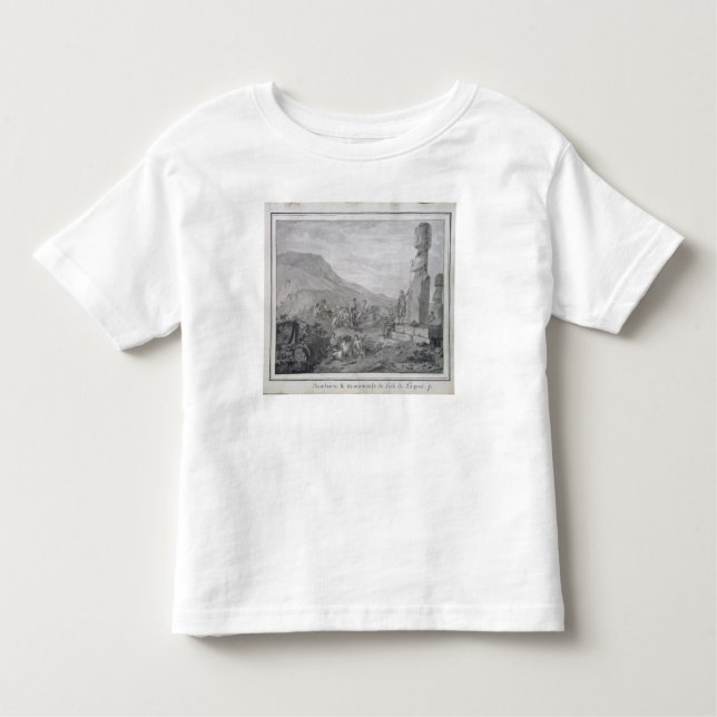 Inselbewohner u. Monumente von Osterinsel, 1786 Kleinkind T-shirt (Vorderseite)