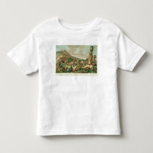 Inselbewohner und Monumente von Osterinsel Kleinkind T-shirt
