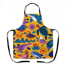Inselbrise-All-Over-Print-Schürze Geschenk
