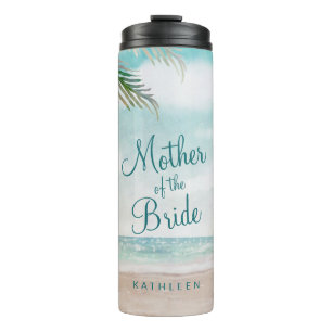Inselbrise Bemalte Strand Brautmutter Thermosbecher