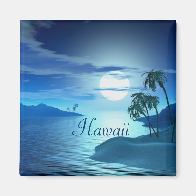 Inselbucht Hawaii Magnet (Vorne)