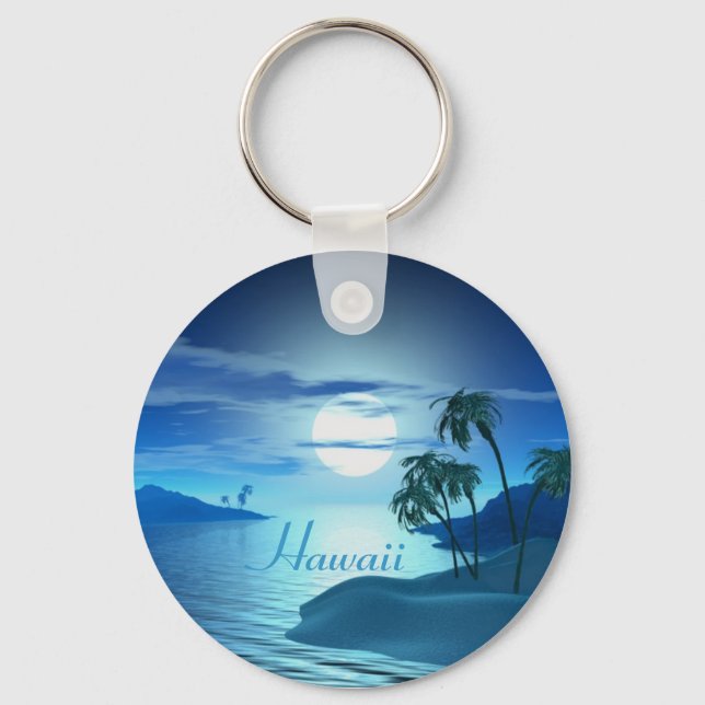 Inselbucht Hawaii Schlüsselanhänger (Vorderseite)