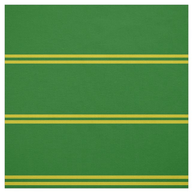 Inselgrün, goldgestreiftes Design Stoff (Muster)