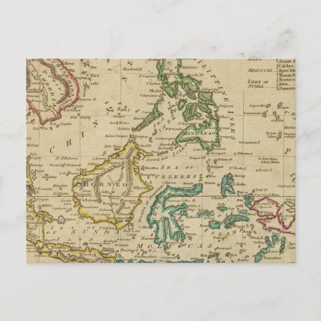 Inseln der Ostindien Postkarte (Vorderseite)