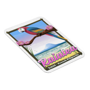 Inseln der Raiatea Society, Tahiti, Französisch-Po Magnet