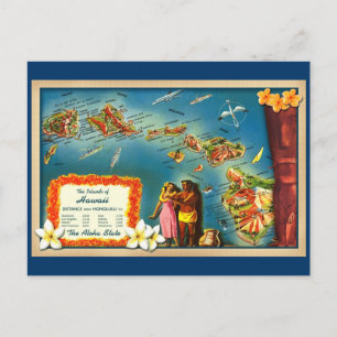 Inseln Hawaii Postkarte