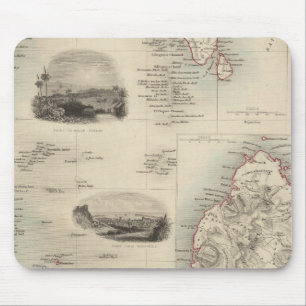 Inseln im Indischen Ozean Mousepad