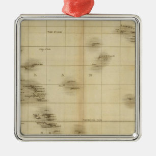 Inseln im Pazifischen Ozean Ornament Aus Metall