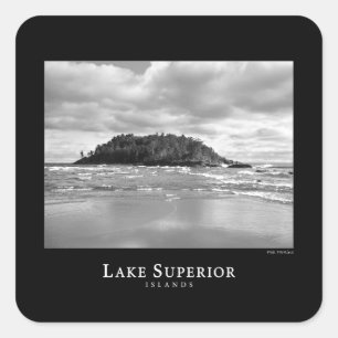 Inseln Quadratischer Aufkleber