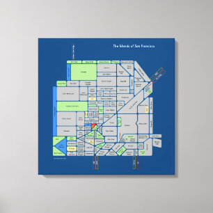 Inseln SF, 2'x2' gespannte Leinwand