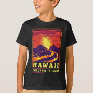 Inseln Vintag Souvenir Hawaii Vulkaninseln T-Shirt