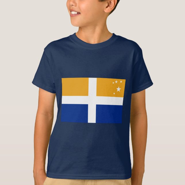 Inseln von Scilly Flagge T-Shirt (Vorderseite)