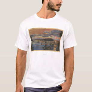 Inseln von unterem Columbia River bei Sunsetand T-Shirt
