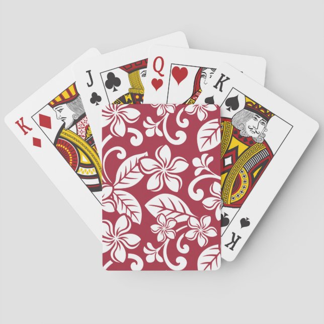 INSELPLUMERIA (KARDINAL RED) Spielkarten (Rückseite)